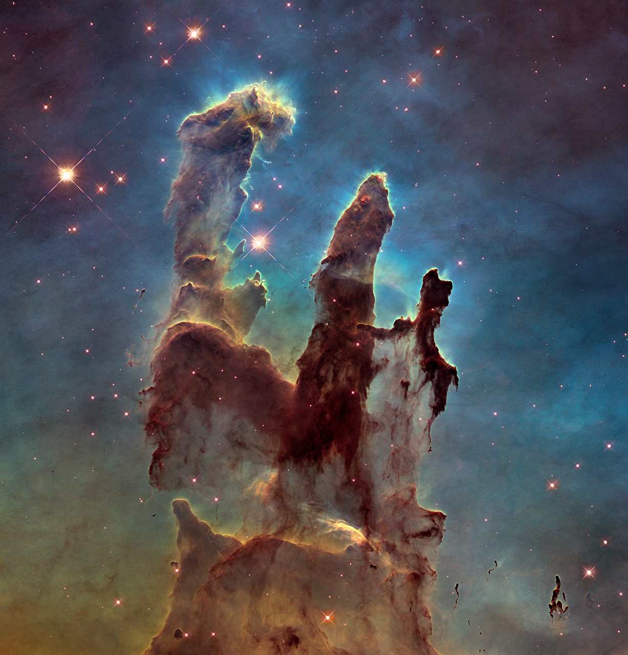 Pillars of Creation in Eagle Nebula